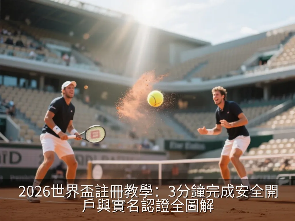 2026世界盃註冊教學：3分鐘完成安全開戶與實名認證全圖解